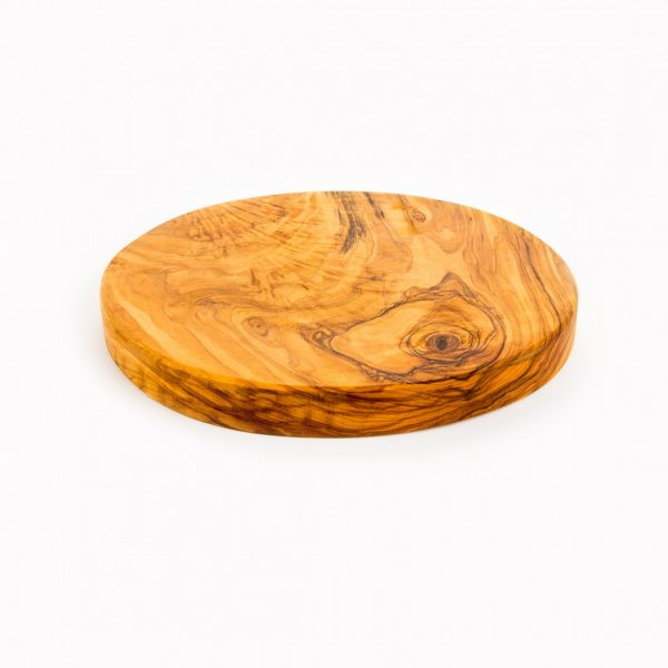 handgemaakte olijfhouten ronde plank